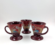 Set of 3 Vintage 1999 Frangelico Liqueur Linda Fritchel Espresso Demitasse Cups