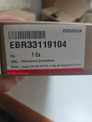 Washing machine display pcb - lg,