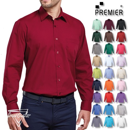 Mens long sleeve poplin - mens, shirt