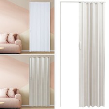 10mm Folding Door Effect PVC Internal Accordion Concertina Sliding Door Washable