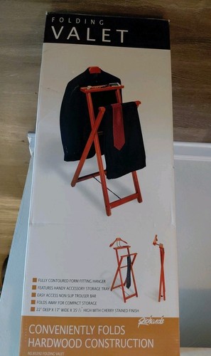 Wood butler valet floor stand - wood,