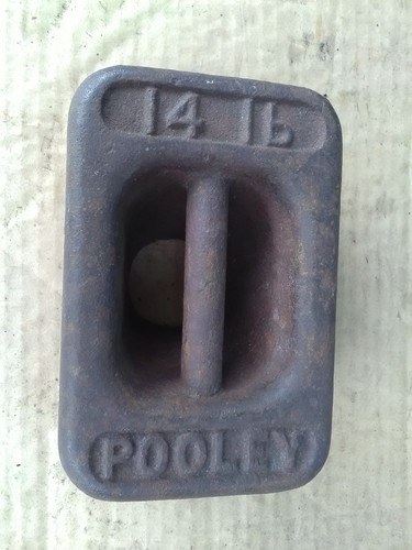 Vintage 14lb cast iron - vintage,
