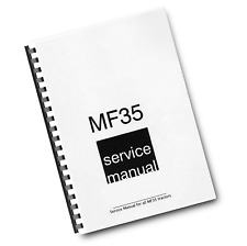 MASSEY FERGUSON MF35 WORKSHOP SERVICE REPAIR MANUAL REPRINTED COMB BOUND