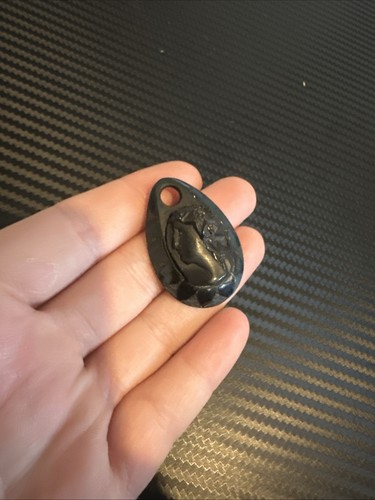 Black whitby jet - whitby, pendant