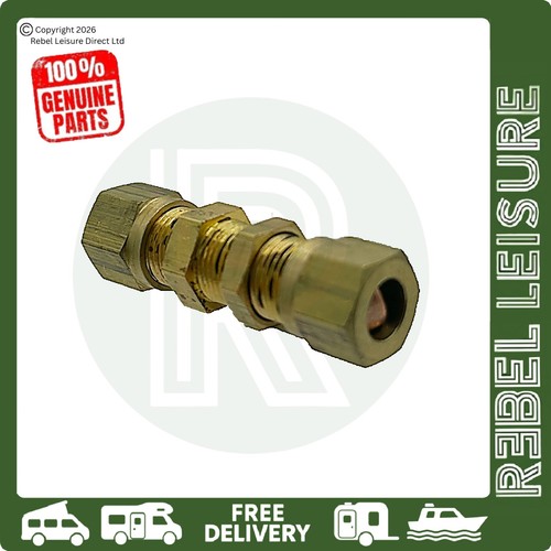 8mm brass compression - compression, bulkhead