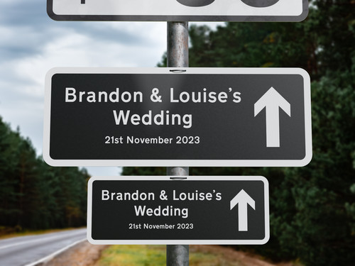 Personalised metal wedding - metal,
