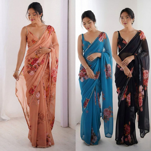 Indian designer georgette silk