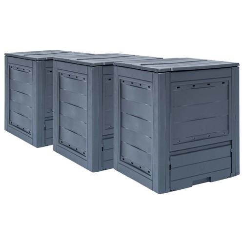 Garden compost bins grey - compost,