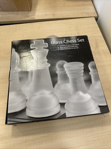 Glass chess set - glass,