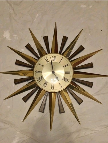 Metamec sunburst wall clock - wall,