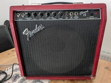 Fender Champ 12 - Red Tolex 1980’s – All Tube Valve Amp – UK Voltage