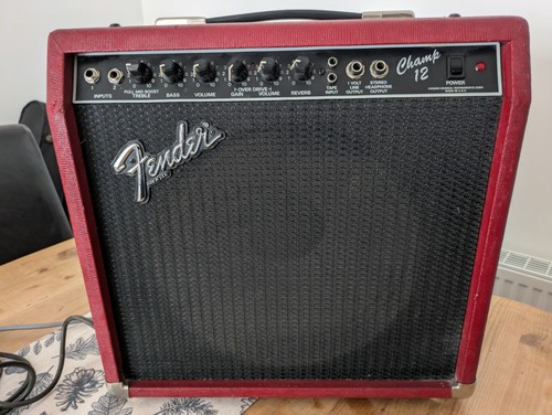 Fender champ red tolex - champ,