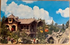 Disneyland Swiss Chalet Skyride Fantasyland Ride Postcard c1960