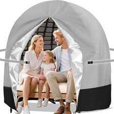 Patio Egg Chair Cover, 91X80 Inches Waterproof 420D Oxford Double Hanging Outdoo