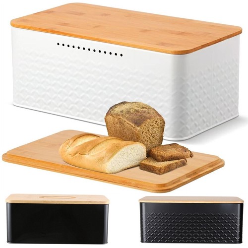 Large bread bin - large, bamboo