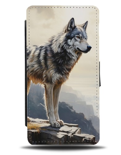 Grey wolf photograph flip - photograph,