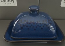 Denby Midnight Butter Dish /Cheese Dish