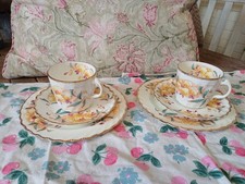 vintage cup saucer side plate