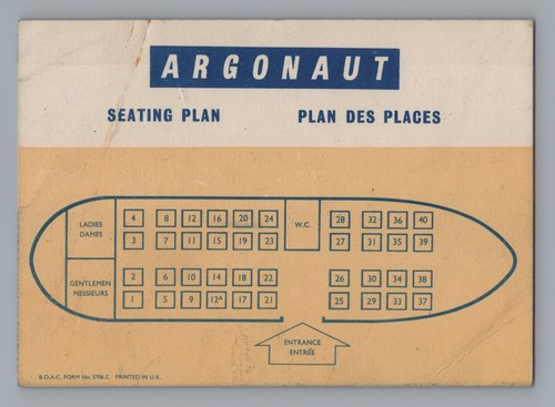 Boac argonaut vintage - boac, airline