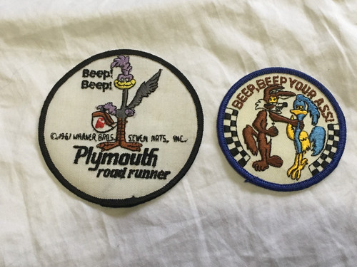 Plymouth road runner patch - road,