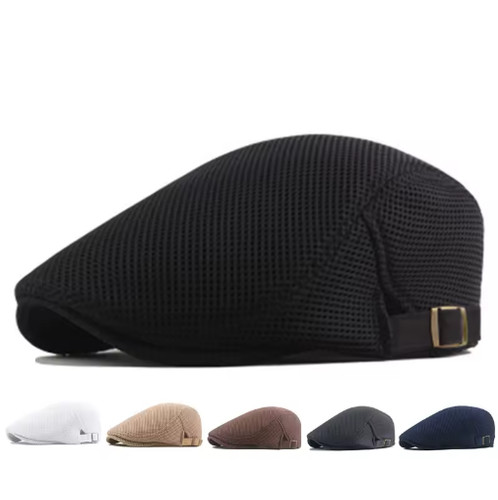 Men mesh newsboy cap - mesh,