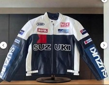 Customised Suzuki  Motorcycle / Motorbike  Leather Jacket