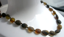 RAW Genuine BALTIC AMBER NECKLACE 18 inches (46 cm)