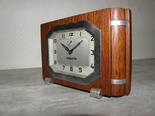 vintage wood clock alarm