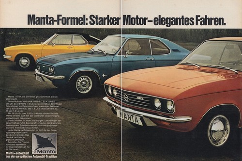 Opel manta advertising - opel, a-advertising
