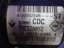 Renault Megane Scenic MK3 2008-2014 ABS Pump 476606264R 10.0212-0346.4