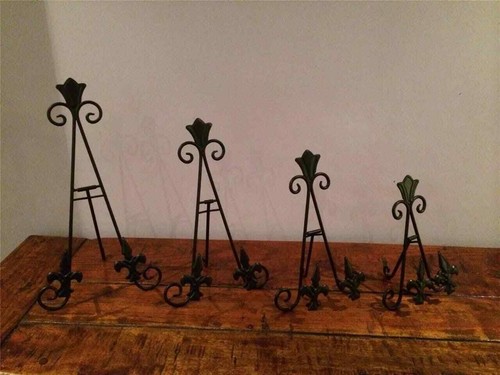 Iron easel display canvas - iron,
