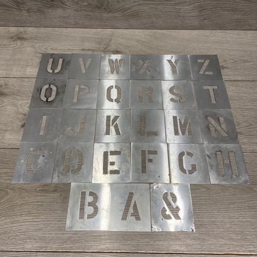 Metal z stencils letter - metal, a-z
