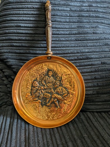 Vintage embossed copper bed - vintage,