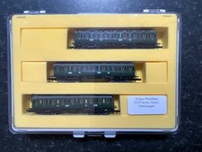 Suitable Marklin spur z scale/gauge. Kruger Modellbau 3 Passenger Car Set.