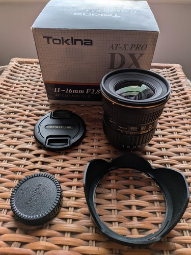 Tokina 16mm dxii lens - 11-16mm, f2.8