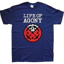 LIFE OF AGONY T-SHIRT sizes S M L XL XXL colours Black, Navy Blue