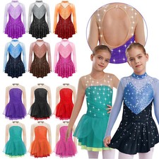 Kid Girls Figure Skating Dress