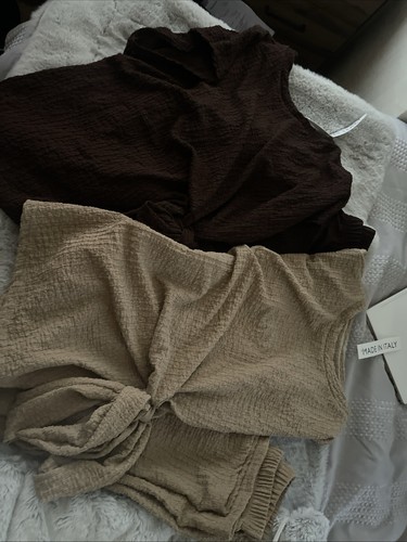 Women cheesecloth side knot - cheesecloth,