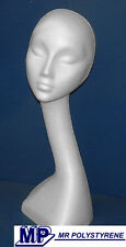 1 POLYSTYRENE SWAN NECK MANNEQUIN DISPLAY HEAD