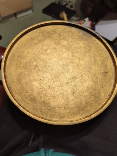 Vintage wooden lazy susan 29cm - wooden,