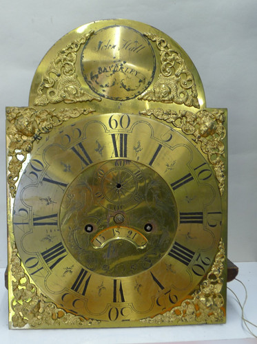Antique arched brass dial - brass,