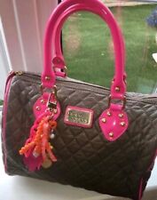 pauls boutique medium size pink and grey  handbag 