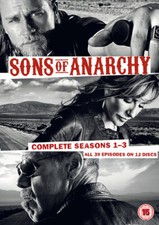 Sons of Anarchy: Complete Seasons 1-3 DVD (2011) Charlie Hunnam cert 15 12