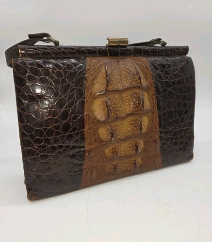 Vintage geniune crocodile skin - vintage,