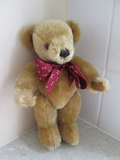 VINTAGE MERRYTHOUGHT GOLDEN MOHAIR TEDDY BEAR