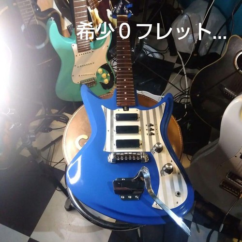 Teisco electric guitar blue - teisco,