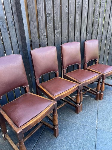 Jacobean oak dinning - oak, chairs
