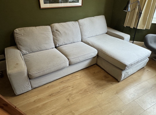 Ikea kivik grey fabric - grey,