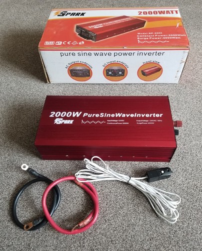 Spark 2000 watt pure sine - sine, wave