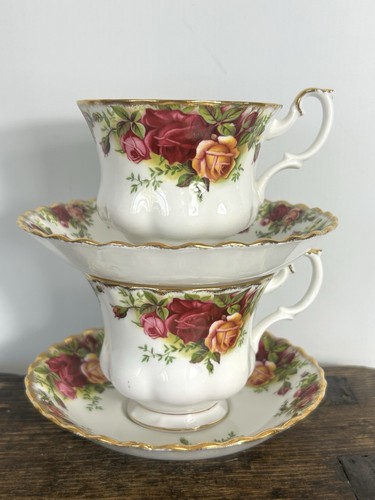 Vintage old country roses - vintage, tea